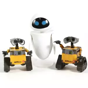 Disney Pixar WALL-E & EVE Figure Set - Robot Giocattoli in PVC da Collezione (6cm/10cm) - Foto 1 di 4