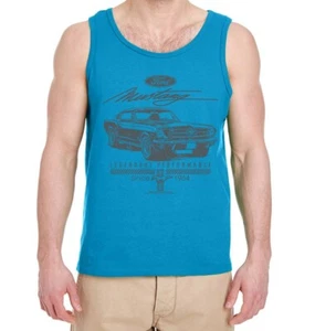 Camiseta Mustang Para Hombre Camisetas sin Mangas Camiseta Muscular Ford Mustang Accesorios - Imagen 1 de 3