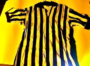 Maglia Maglia Uomo Majestic Arbitro UMPIRE Calcio Basket S FOOTBALL USA - Foto 1 di 6
