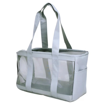 Nobby Tasche Hana hellgrau für Hunde bis 5 kg, 40x20x26cm, abwaschbar - Bild 1 von 2