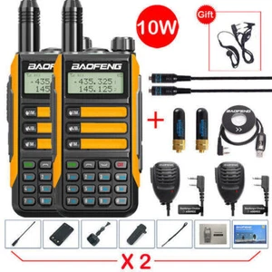 2x BAOFENG UV-16 PRO UHF/VHF WALKIE TALKIE LUNGO RAGGIO 2 VIE RADIOAMATORE FM 128CH - Foto 1 di 34