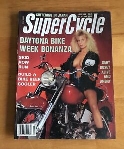 SuperCycle Motorcycle Magazine juillet 1989 sans étiquette kiosque à journaux