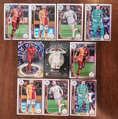 Galatasaray 2023-24 Topps Merlin UEFA Team Base And Refractor Set + 2 Inserts  - Image 1 of 2