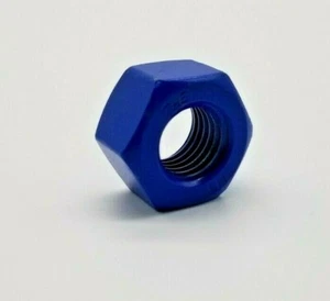 TUERCA HEXAGONAL 7/8” - 9 EL 8M SS 316, AZUL - NUEVO - Imagen 1 de 3