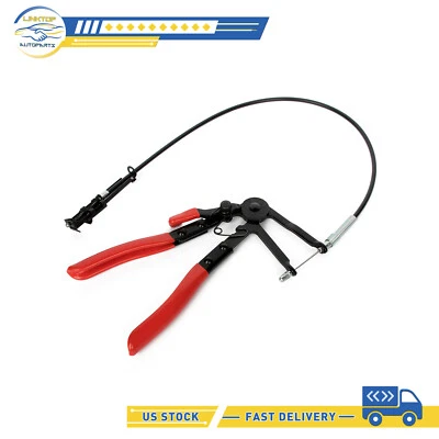 24''CABLE WIRE HOSE CLAMP PLIERS CAR REPAIRS REMOVING TOOLS LONG REACH FLEXIBLE - Image 1 of 4