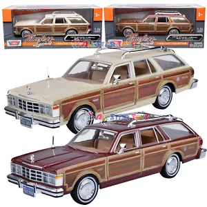 Motormax 73331 1979 Chrysler Lebaron Town & Country Wagon 1/24 Diecast Model Car - Picture 1 of 5