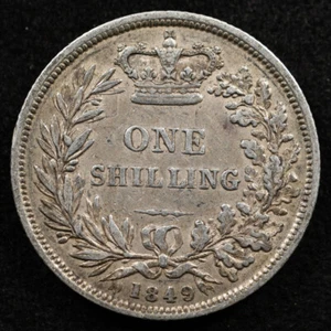 Großbritannien 1 Schilling 1849, Münze, Inv#G045 - Bild 1 von 2