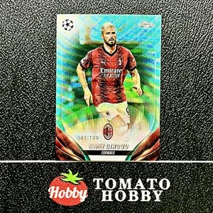 Topps Chrome UEFA 2023-24 Olivier Giroud /199 Aqua Wave Refractor AC Milan - Bild 1 von 2
