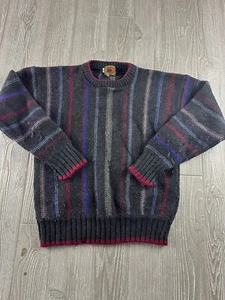 Vintage Boston Traders Wool Striped Sweater M Womens - Picture 1 of 8