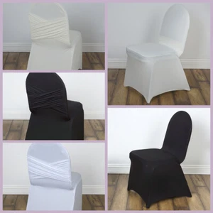 10 pcs Spandex Banquet CHAIR COVERS Stretchable Crisscross Design Wedding Event - Picture 1 of 20