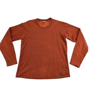 Melanzana Damen Microgrid Fleece leichter Pullover Rundhals orange Gr. Md - Bild 1 von 7