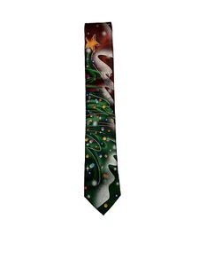 Garcia Christmas Tree Men's Holiday Necktie - Picture 1 of 5