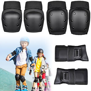 6Pcs Set Adult Skateboard Roller Skate Protective Gear Wrist Elbow Knee Pads Kit