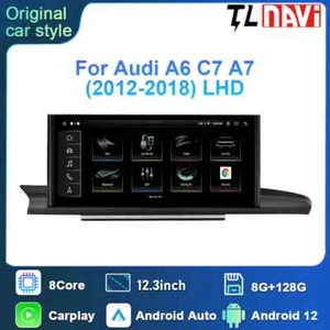 For Audi A6 C7 A7 2012-2018 Android GPS Car Radio CarPlay Auto Stereo Multimedia - Picture 1 of 32