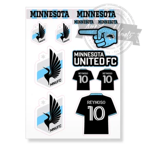 Minnesota United FC MLS Soccer A4 Printed Vinyl Decal Sticker High Quality Kit - Picture 1 of 4
