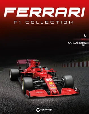 NEW IXO 1:43 F1 FERRARI SF21 - Carlos Sainz 2021 +Magazine no Minichamps - Immagine 1 di 3