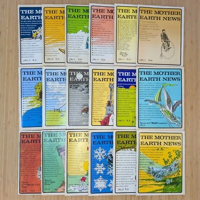 The Mother Earth News Magazine Lot of 18 - Issues 3, 6, 8-11, 16-24, 26, 29, 30 Foto 1 de 4