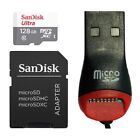 Sandisk Retail Package 128Gb Microsd Ultra Memory Card With Microsd Reader