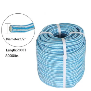 1/2" × 200' 24 Strand Braid Polyester Rope Arborist Tree  Rope 8000Lbs - Picture 1 of 20