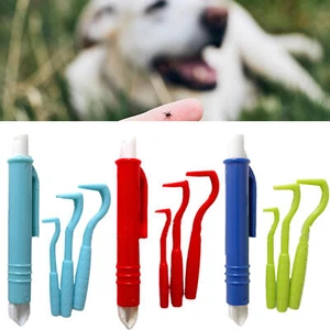 4Pcs/set Tick Remover Kit For Dogs Tick Remover Tweezers Flea Remover Tools - Picture 1 of 14