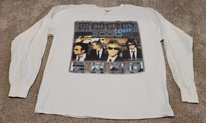 Vintage 2000 Bon Jovi Crush Tour Graphic White Long Sleeved T-Shirt Size XL Rare - Picture 1 of 8