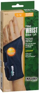 Mueller Green Fitted Wrist Brace Black Color One Size Right Hand 1 ct Pack of 3 - Picture 1 of 6