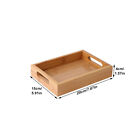 Serving Tool With Handles Tea Bamboo Rectangular Serving Tray Stand For Party