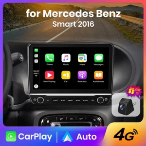 Radio estéreo para automóvil 6+128 GB 8 núcleos 4G Carplay Android 14 GPS 10,1" para Smart Fortwo - Imagen 1 de 14