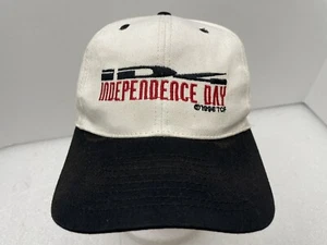 DE COLECCIÓN INDEPENDENCE DAY ID4 1996 PROMO PELÍCULA GORRA SNAPBACK NEGRO CREMA - Imagen 1 de 14