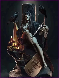 1/24 resina modello GK, Dark Queen (75mm), kit non assemblato e non colorato - Foto 1 di 24