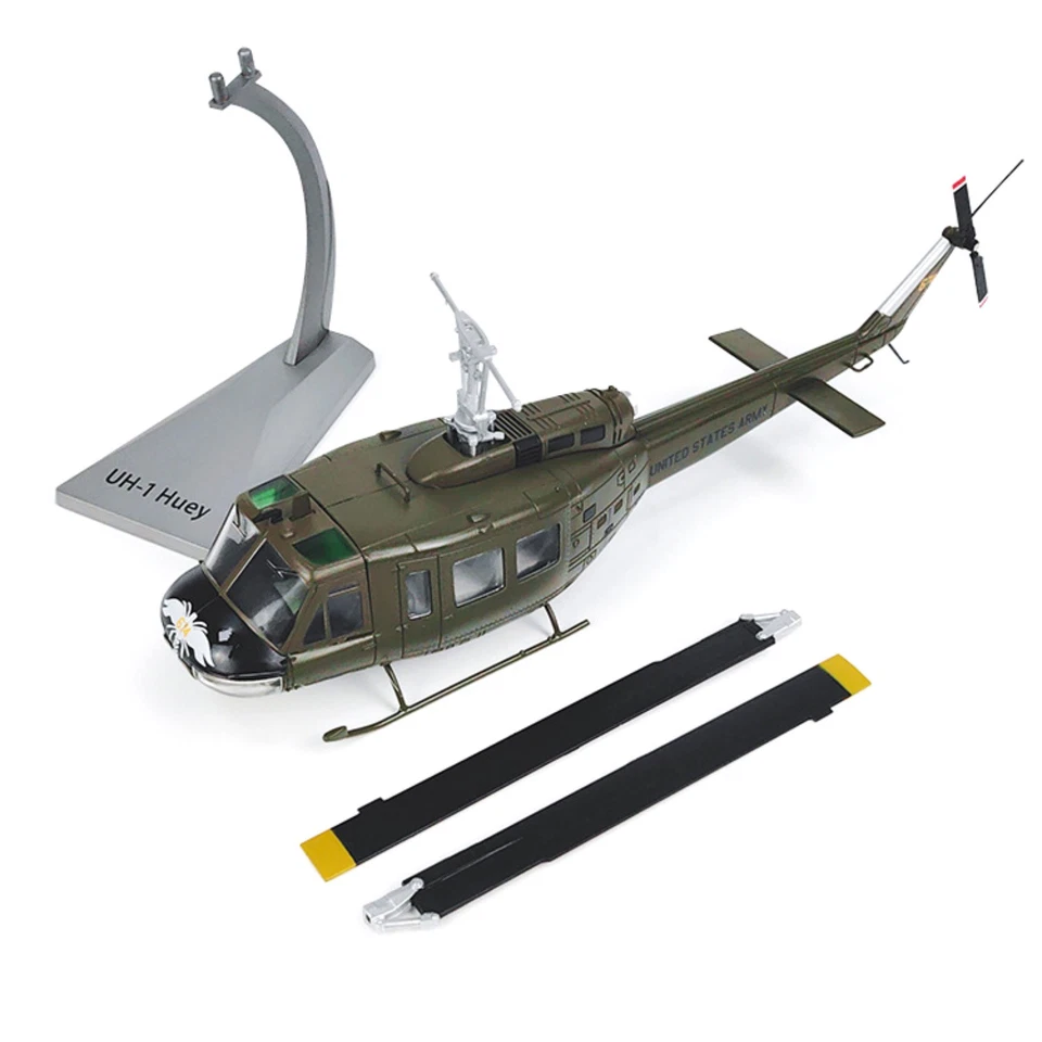 Helicóptero Huey Premium Escala 1:48 Ejército de Estados Unidos UH-1 Modelo Diecast con Soporte de Exhibición Foto 1 de 4