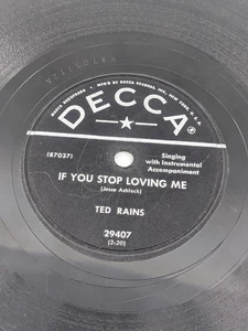 There's Nothing I won't Do/If You Stop Loving Me TED RAINS 78 COUNTRY VG- RARE - Picture 1 of 6