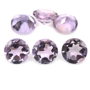 14.58 CT. Unheated 6Pcs Lavender Amethyst Brazil Round - Picture 1 of 4
