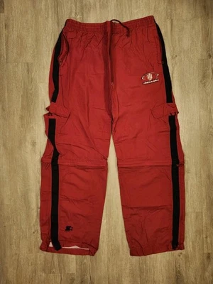 Pantalones deportivos de nailon vintage Starter Indiana Hoosiers talla grande holgados Breakaway  Foto 1 de 4