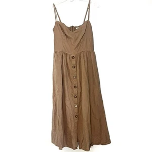 Vestido midi de lino Reformation Clay Cale - 8 - Imagen 1 de 4