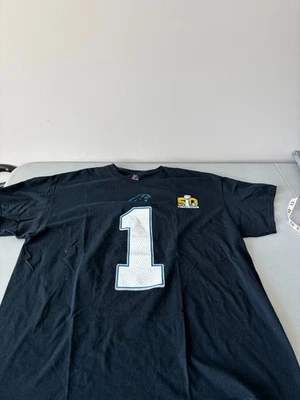 Camiseta negra Carolina Panthers Newton #1 talla XL; ¡Envío gratuito! Foto 1 de 4
