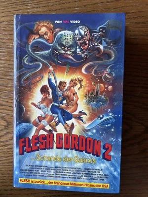 VHS Flesh Gordon 2 - Schande der Galaxis - VPS Video - FSK 18 Uncut - RAR - Bild 1 von 4
