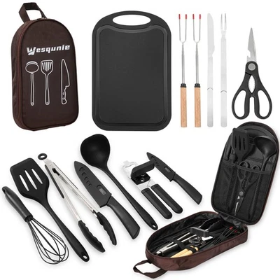 Camping Essentials Cookware Cooking Utensils Set - Portable Camp Kitchen Mess... - Image 1 of 4
