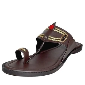 Zapatillas para hombre Royal Khwaab Kolhapuri Chappal para hombre Kolhapuri - Imagen 1 de 47