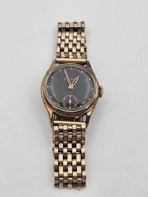 Reloj de Colección Bulova 1943c Air Warden Segunda Guerra Mundial Militar Raro Esfera Negra 26mm Foto 1 de 4