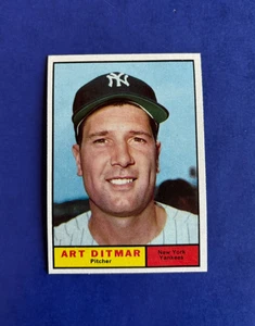 1961 Topps Art Ditmar #510 quasi nuovo-MT o meglio YANKEES - Foto 1 di 2