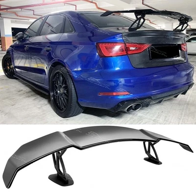 55 英寸后靴 Trunk GT 赛车锅炉翼适用于奥迪 A3 S3 2010-2024 RS3 18-20 — 第 1/4 张图片
