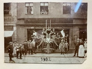 altes Foto gerahmt Geschäft Gustav Berger Drechslerei Spielzeug Pfeife [4074-11 - Bild 1 von 5