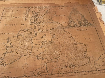 Antiguo mapa original - "ISLAS BRITÁNICAS" - Finales de 1700 principios de 1800 Foto 1 de 4