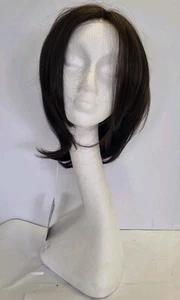 Natürlich aussehende dunkle Brauen geschichtete Haarperücke hitzefreundlich UVP 500 £ REF 0028 - Bild 1 von 11