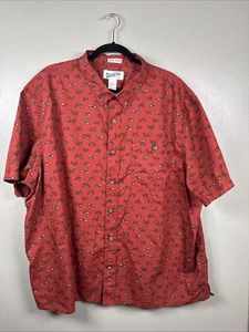 Duluth Trading Untucked Relaxed Fit Farm Allover Tractors Herren Gr. 2XL Hemd - Bild 1 von 8