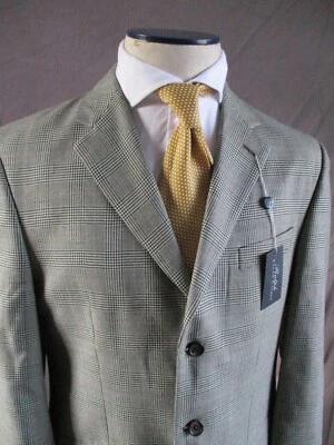 Ralph Lauren silk wool black plaid blazer sport coat jacket 40L nwt new - Image 1 of 4