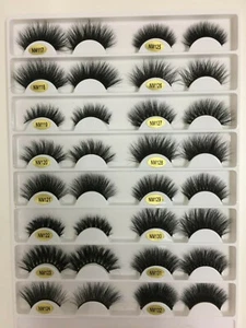 🎀14Pair Lashes Mink Lashes 3D Clear Band Faux Mink Lashes Natural Cat Eye La💕 - Picture 1 of 3
