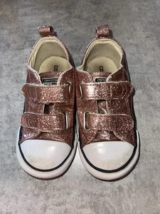Zapatillas deportivas Converse Child All Star rosa metálico correas bajas talla 8 niños - Imagen 1 de 10
