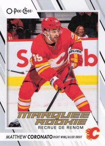 2023-24 O-Pee-Chee Marquee Rookie #575 - Matthew Coronato (RC) - Calgary Flames - Picture 1 of 2